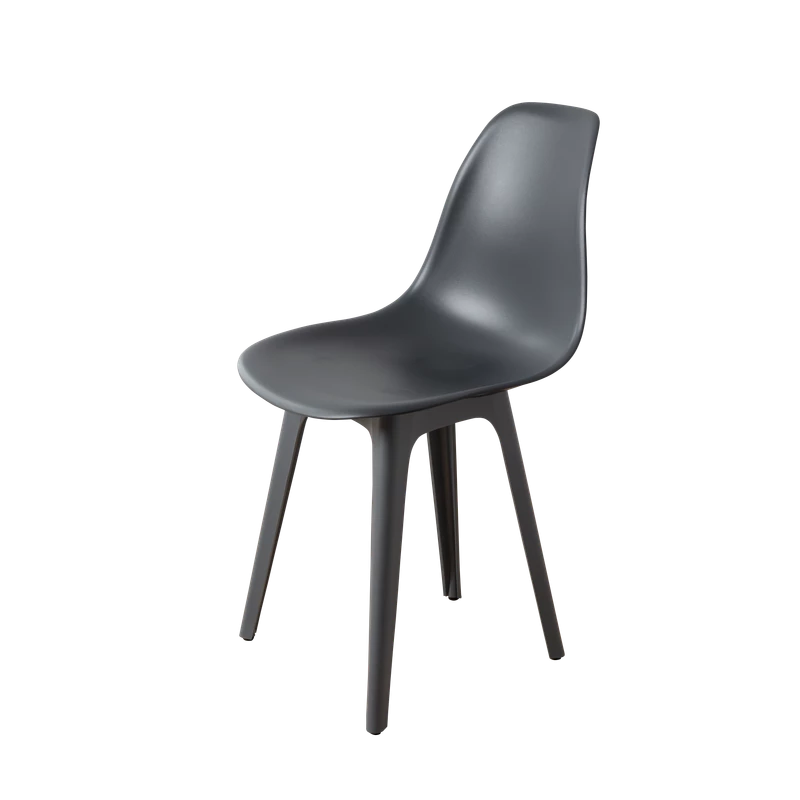 DERSTUHL Комплект стульев пластиковых 4 шт Plast Dark Grey Eames (изображение №1)