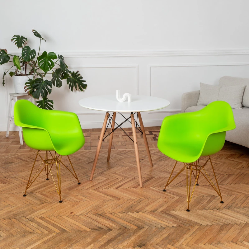 DERSTUHL Комплект стульев пластиковых 2 шт Gold Eames (изображение №2)