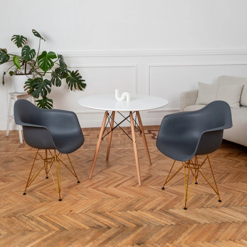 DERSTUHL Комплект стульев пластиковых 4 шт Gold Eames (изображение №2)