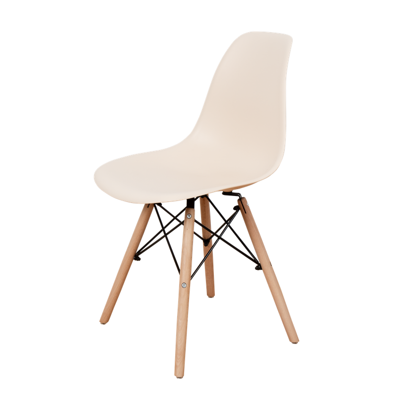 DERSTUHL Комплект стульев пластиковых 4 шт Wood Eames