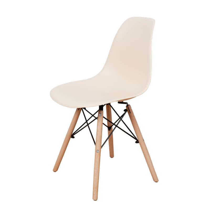 DERSTUHL Комплект стульев пластиковых 4 шт Wood Eames (изображение №1)