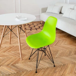 Второе фото. DERSTUHL Комплект стульев пластиковых 2 шт Black Eames