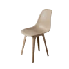 DERSTUHL Комплект стульев пластиковых 4 шт Plast Dark Beige Eames