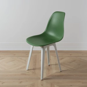 Второе фото. DERSTUHL Комплект стульев пластиковых 2 шт Plast White Eames