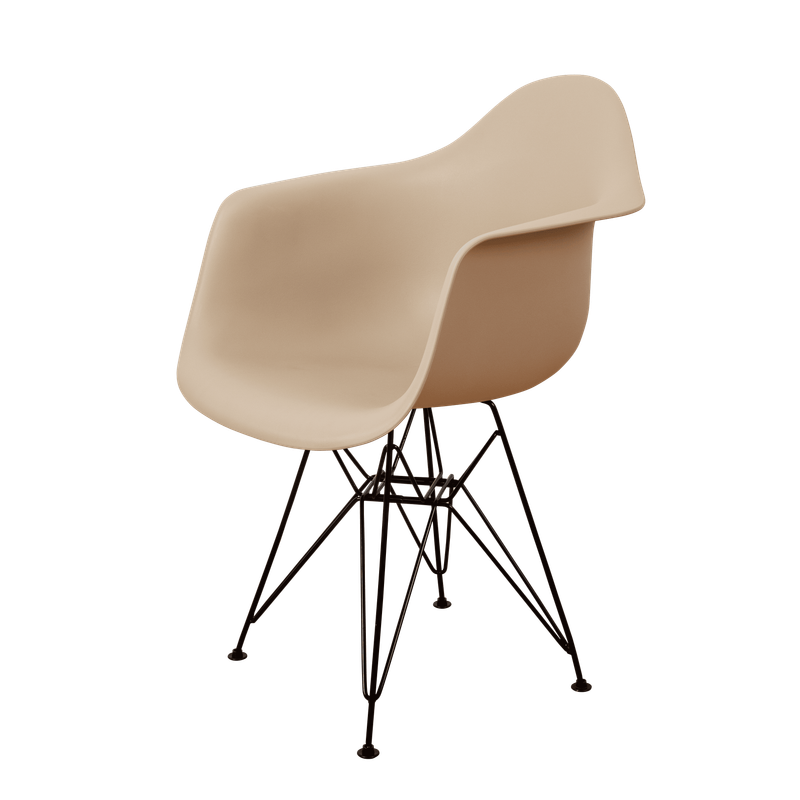 DERSTUHL Комплект стульев пластиковых 4 шт Black Eames