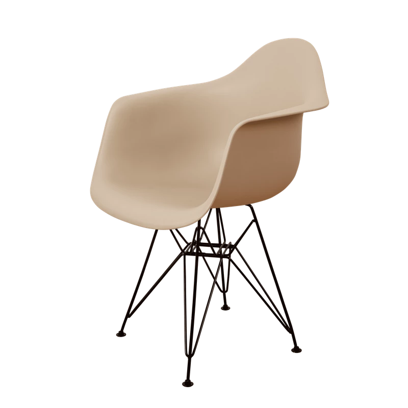 DERSTUHL Комплект стульев пластиковых 4 шт Black Eames (изображение №1)
