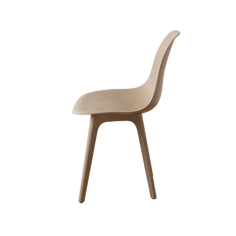 DERSTUHL Комплект стульев пластиковых 2 шт Plast Dark Beige Eames (изображение №5)