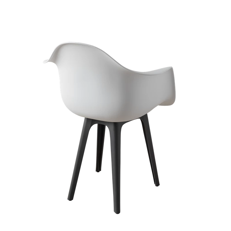 DERSTUHL Комплект стульев пластиковых 2 шт Plast Dark Grey Eames (изображение №5)