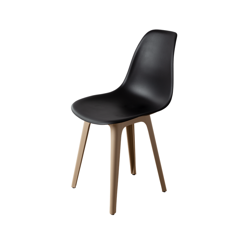 DERSTUHL Комплект стульев пластиковых 2 шт Plast Dark Beige Eames