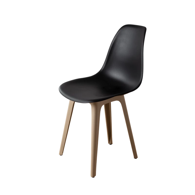 DERSTUHL Комплект стульев пластиковых 2 шт Plast Dark Beige Eames (изображение №1)