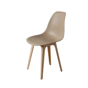 DERSTUHL Комплект стульев пластиковых 2 шт Plast Beige Eames