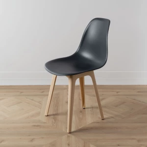 Второе фото. DERSTUHL Комплект стульев пластиковых 2 шт Plast Beige Eames