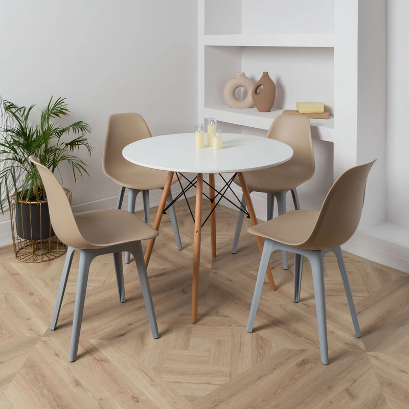 DERSTUHL Комплект стульев пластиковых 2 шт Plast Grey Eames (изображение №2)