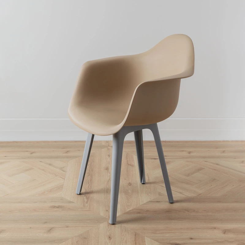 DERSTUHL Комплект стульев пластиковых 4 шт Plast Grey Eames (изображение №6)