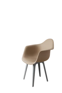 DERSTUHL Комплект стульев пластиковых 2 шт Plast Grey Eames