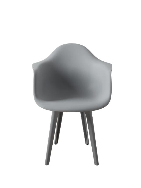 DERSTUHL Комплект стульев пластиковых 2 шт Plast Grey Eames (изображение №3)