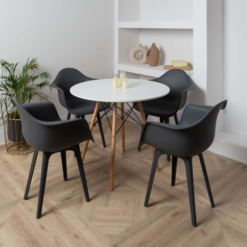 DERSTUHL Стул-кресло из пластика Plast Dark Grey Eames (изображение №6)