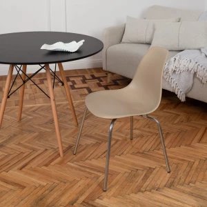 Второе фото. DERSTUHL Комплект стульев пластиковых 4 шт Elegant Chrom Eames