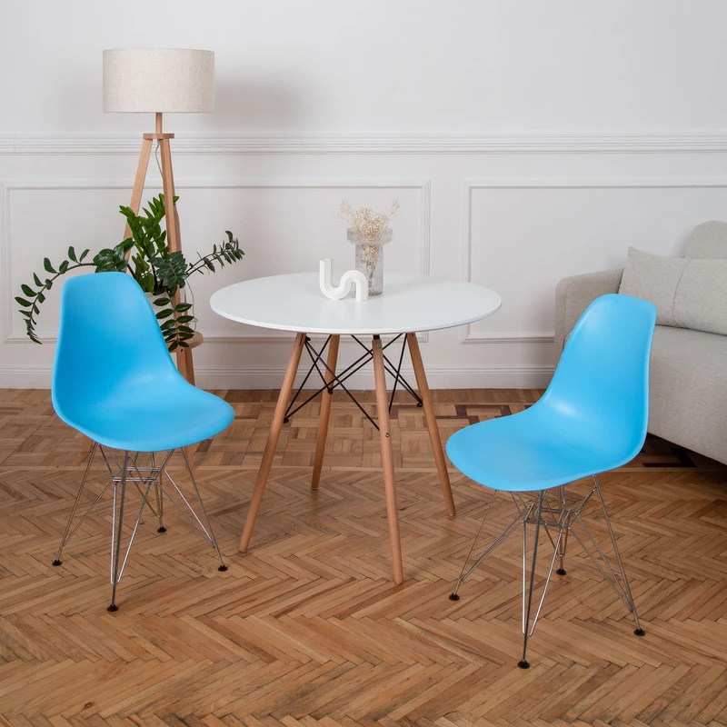 DERSTUHL Комплект стульев пластиковых 2 шт Chrom Eames (изображение №2)