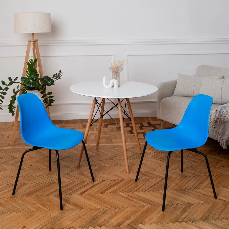DERSTUHL Комплект стульев пластиковых 2 шт Elegant Black Eames (изображение №2)