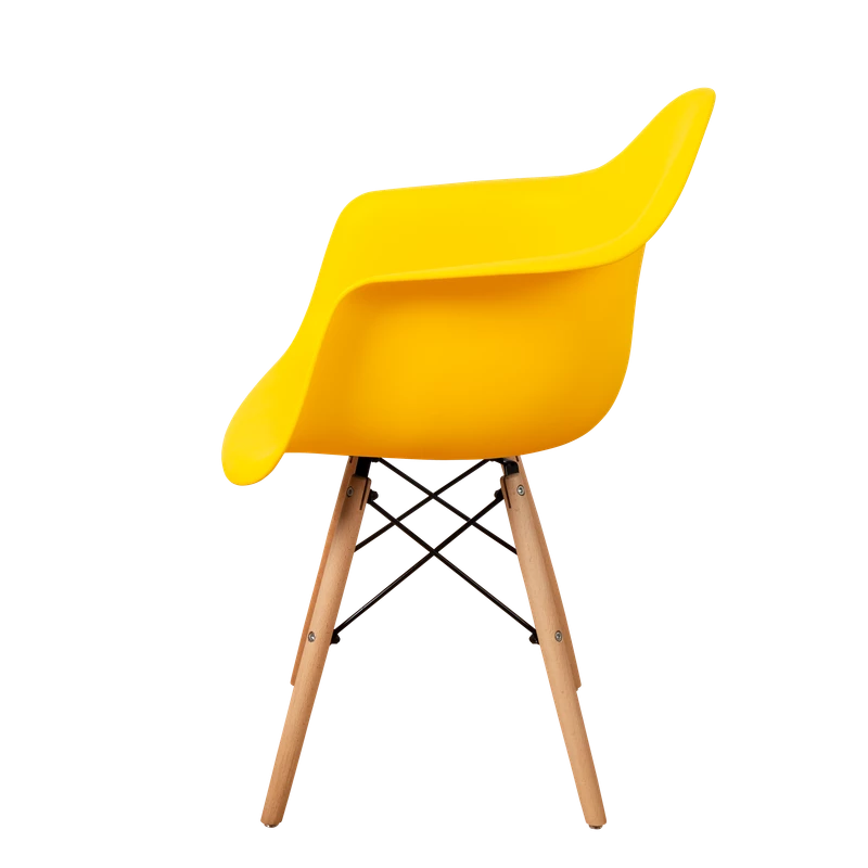 DERSTUHL Комплект стульев пластиковых 2 шт Wood Eames (изображение №4)