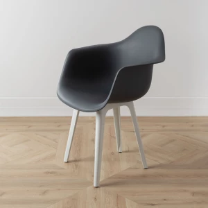 Второе фото. DERSTUHL Комплект стульев пластиковых 4 шт Plast White Eames