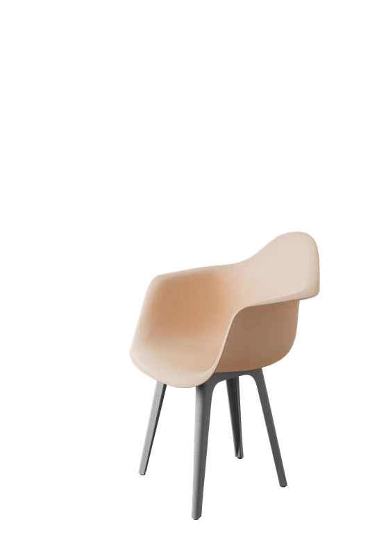 DERSTUHL Комплект стульев пластиковых 4 шт Plast Grey Eames (изображение №1)