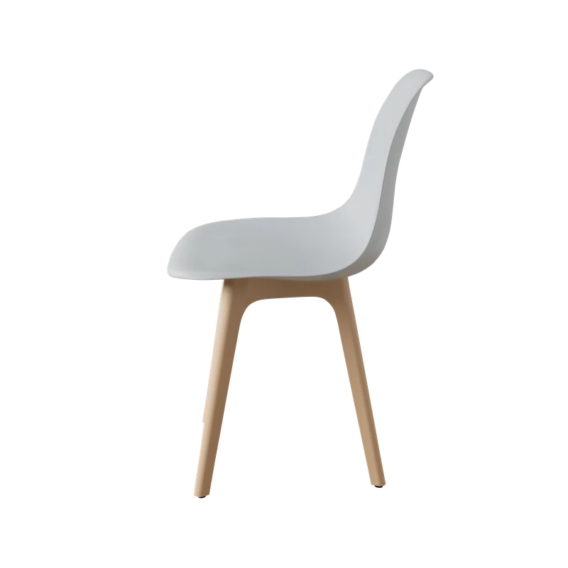 DERSTUHL Комплект стульев пластиковых 2 шт Plast Beige Eames (изображение №4)