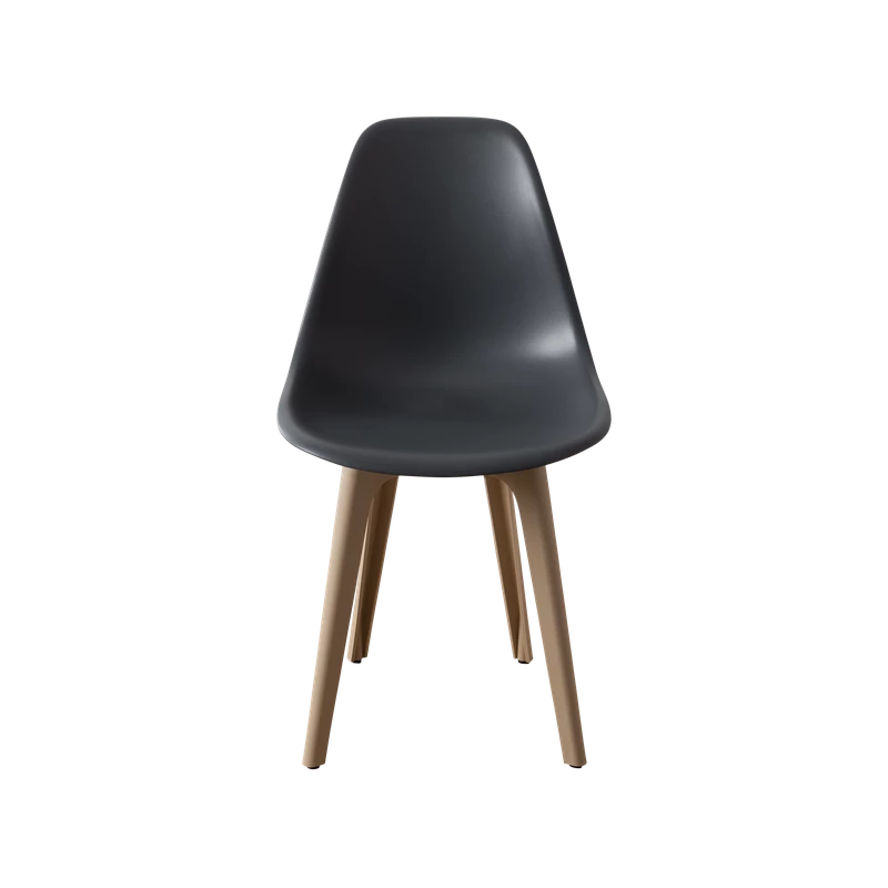 DERSTUHL Комплект стульев пластиковых 4 шт Plast Dark Beige Eames (изображение №3)