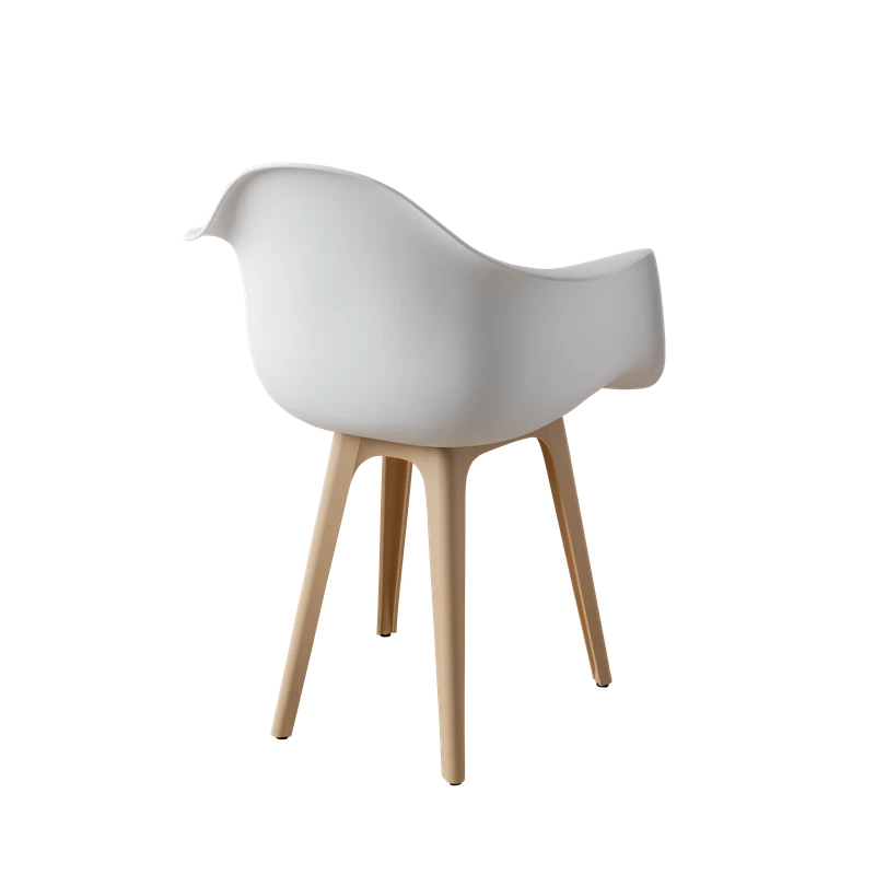 DERSTUHL Стул-кресло из пластика Plast Beige Eames (изображение №5)