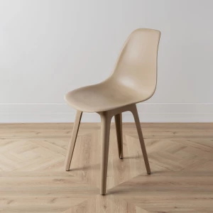 Второе фото. DERSTUHL Комплект стульев пластиковых 4 шт Plast Dark Beige Eames