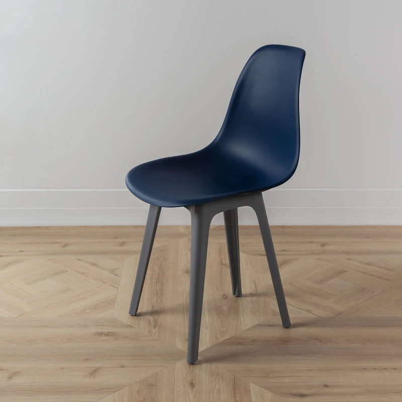 DERSTUHL Комплект стульев пластиковых 2 шт Plast Dark Grey Eames (изображение №6)