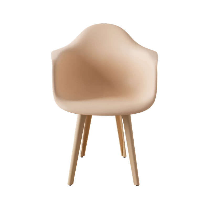 DERSTUHL Стул-кресло из пластика Plast Beige Eames (изображение №3)
