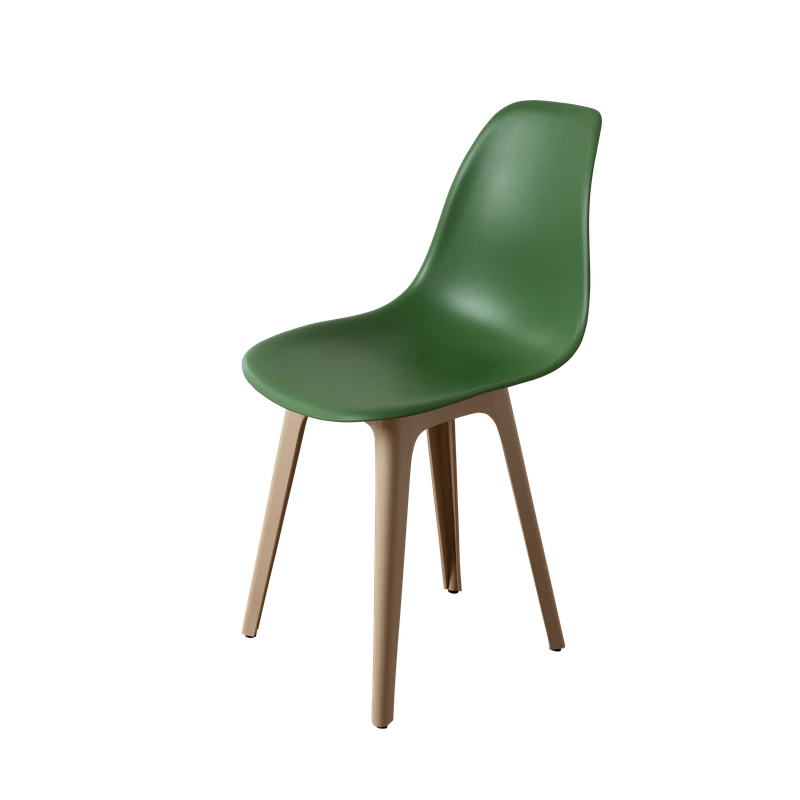 DERSTUHL Комплект стульев пластиковых 4 шт Plast Dark Beige Eames (изображение №1)