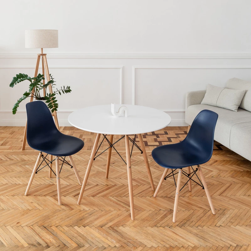 DERSTUHL Комплект стульев пластиковых 4 шт Wood Eames (изображение №2)