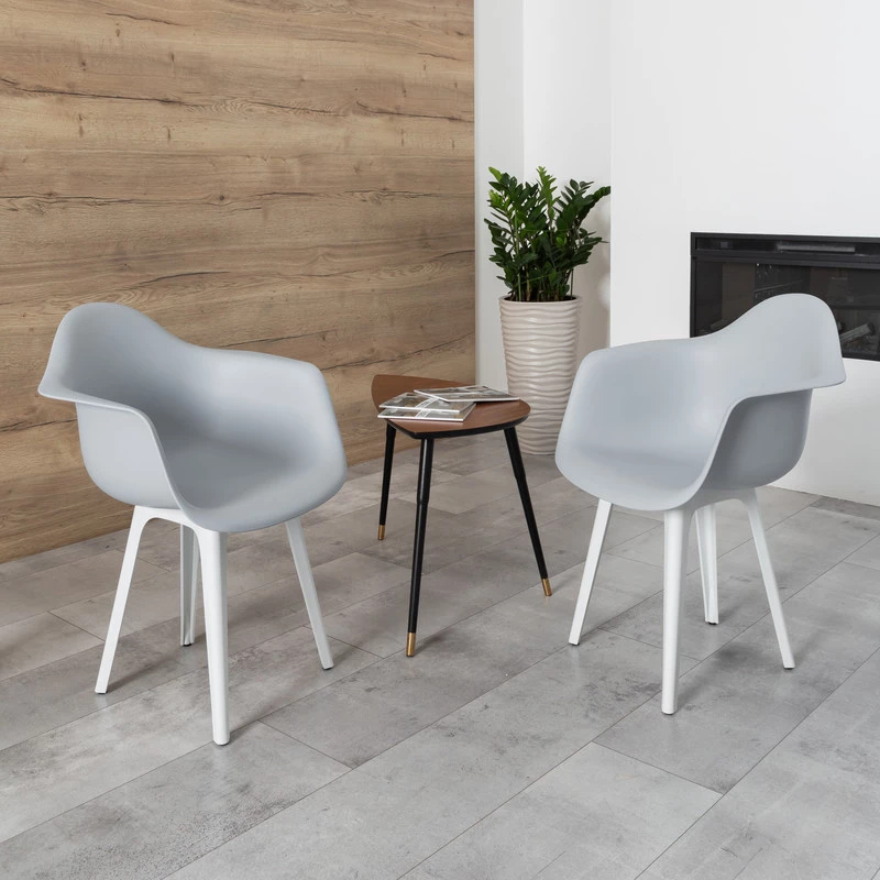 DERSTUHL Комплект стульев пластиковых 4 шт Plast White Eames (изображение №6)