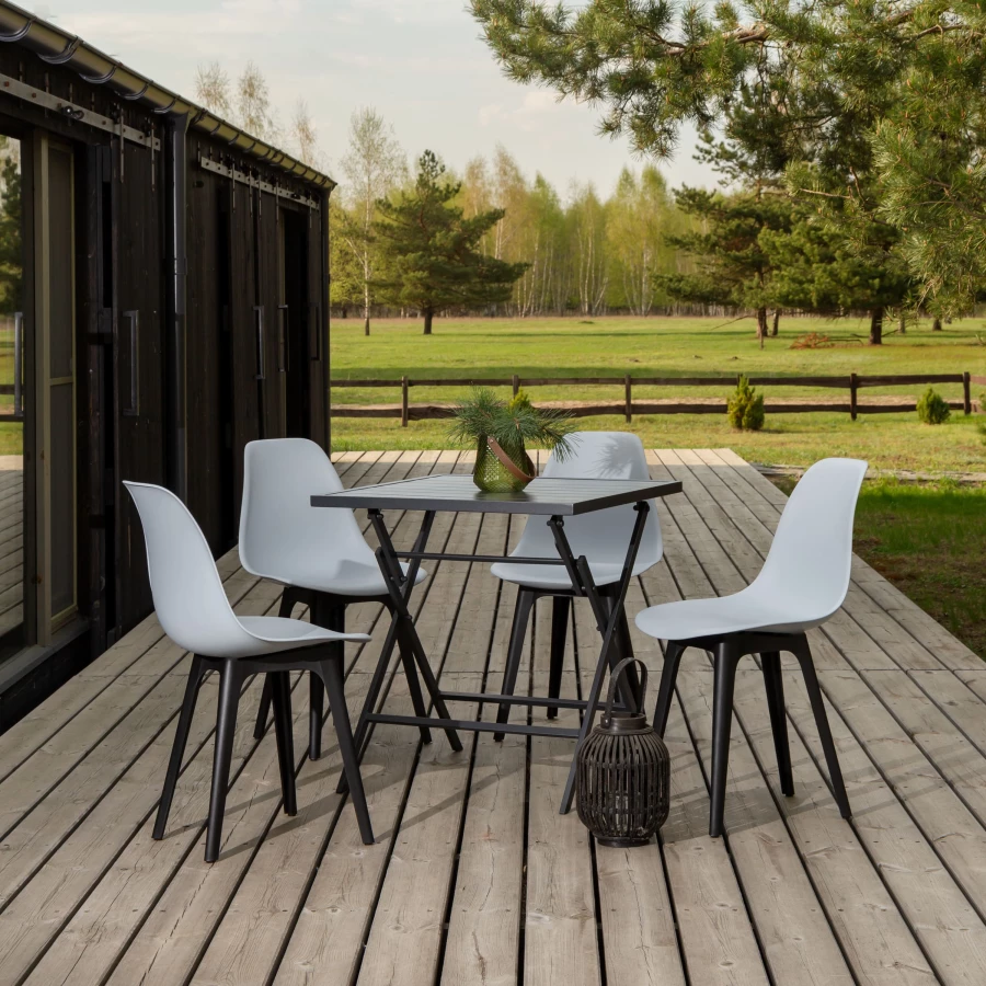 DERSTUHL Комплект стульев пластиковых 4 шт Plast Eames (изображение №2)
