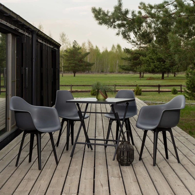 DERSTUHL Комплект стульев пластиковых 4 шт Plast Eames (изображение №2)