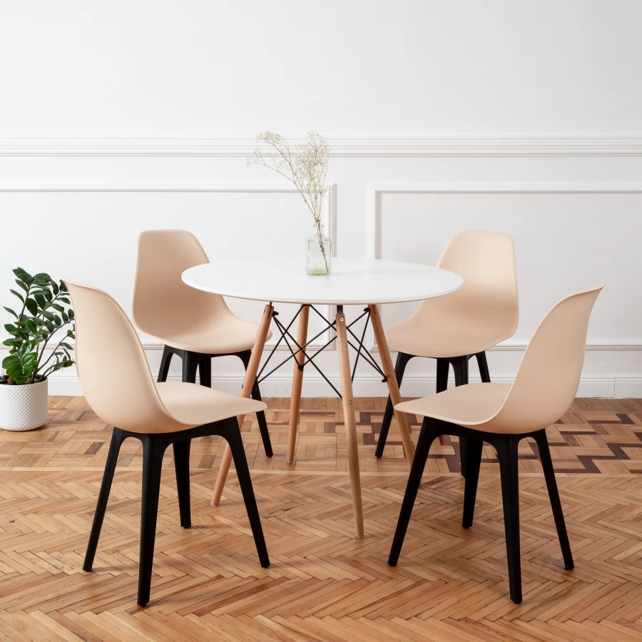 DERSTUHL Комплект стульев пластиковых 4 шт Plast Eames (изображение №2)
