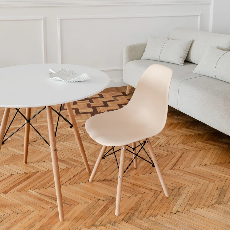 DERSTUHL Комплект стульев пластиковых 4 шт Wood Eames (изображение №6)
