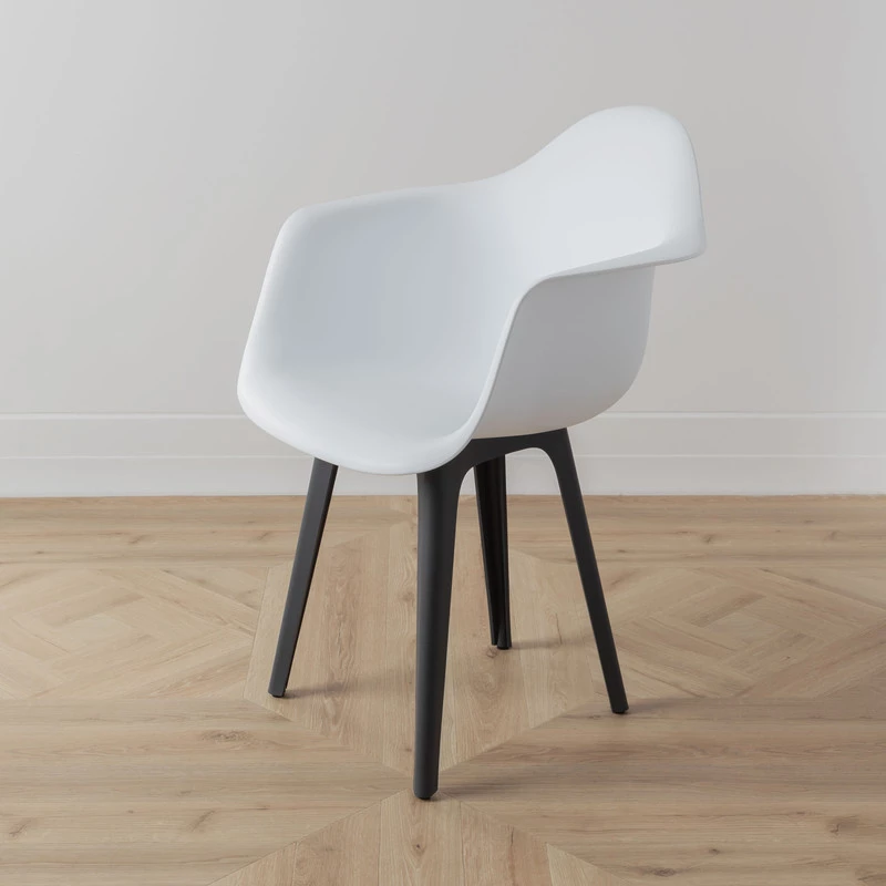 DERSTUHL Комплект стульев пластиковых 2 шт Plast Dark Grey Eames (изображение №6)