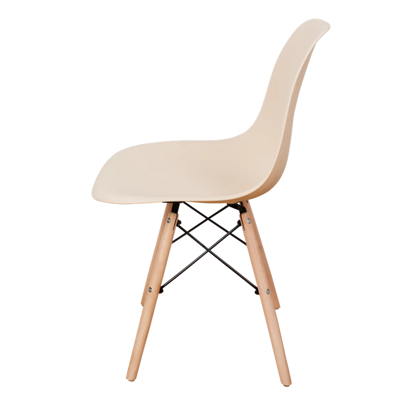 DERSTUHL Комплект стульев пластиковых 4 шт Wood Eames (изображение №4)