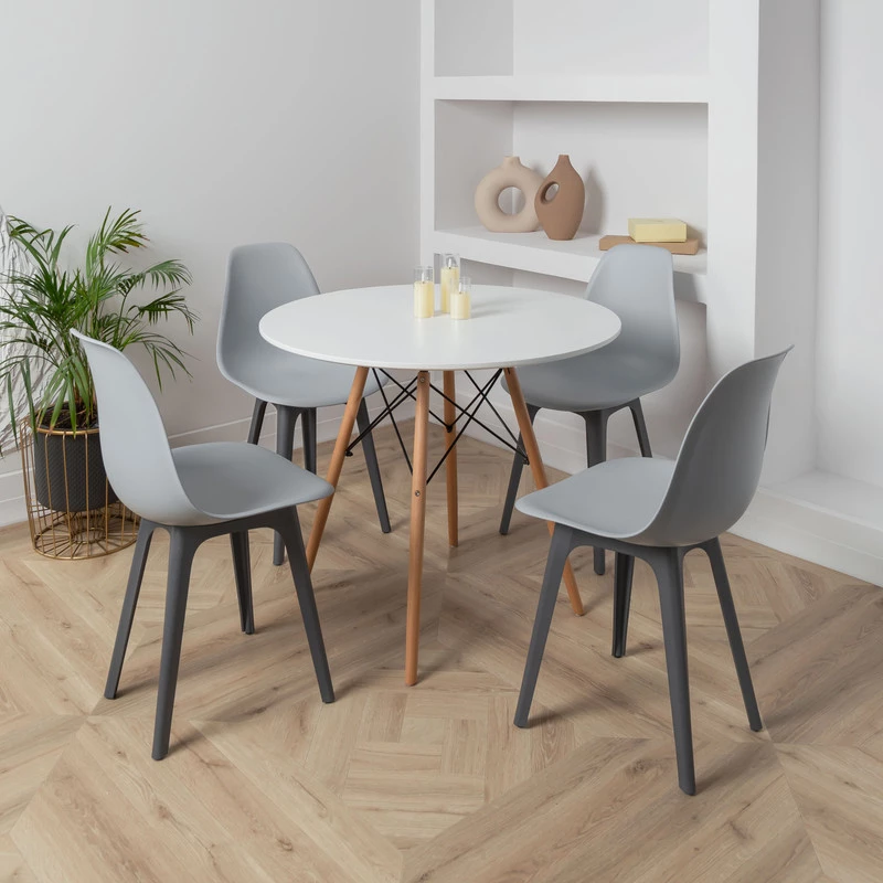DERSTUHL Стул пластиковый Plast Dark Grey Eames (изображение №2)