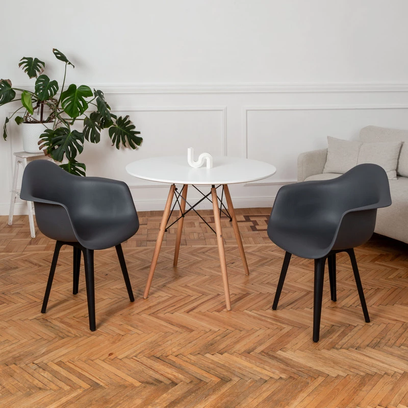 DERSTUHL Комплект стульев пластиковых 4 шт Plast Eames (изображение №7)