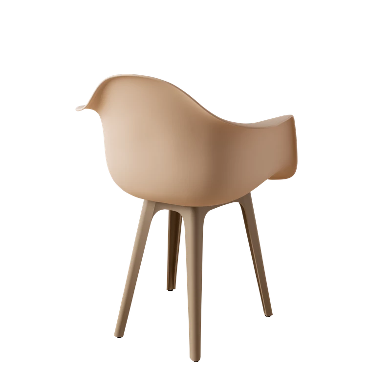 DERSTUHL Стул-кресло из пластика Plast Dark Beige Eames (изображение №5)