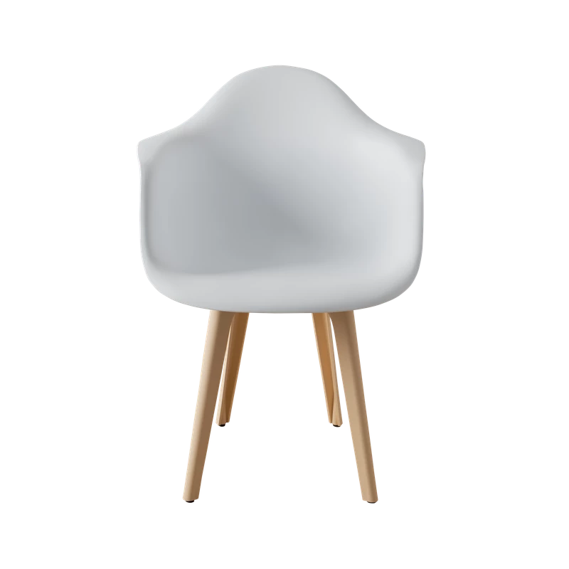 DERSTUHL Стул-кресло из пластика Plast Beige Eames (изображение №3)