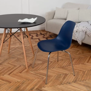 Второе фото. DERSTUHL Комплект стульев пластиковых 2 шт Elegant Chrom Eames
