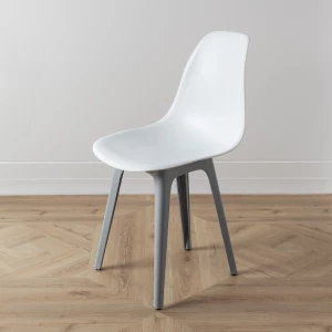 Второе фото. DERSTUHL Комплект стульев пластиковых 2 шт Plast Grey Eames