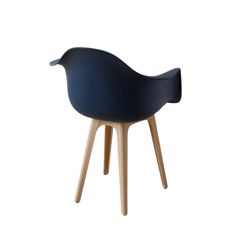 DERSTUHL Комплект стульев пластиковых 2 шт Plast Beige Eames (изображение №5)