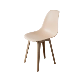 DERSTUHL Комплект стульев пластиковых 4 шт Plast Dark Beige Eames
